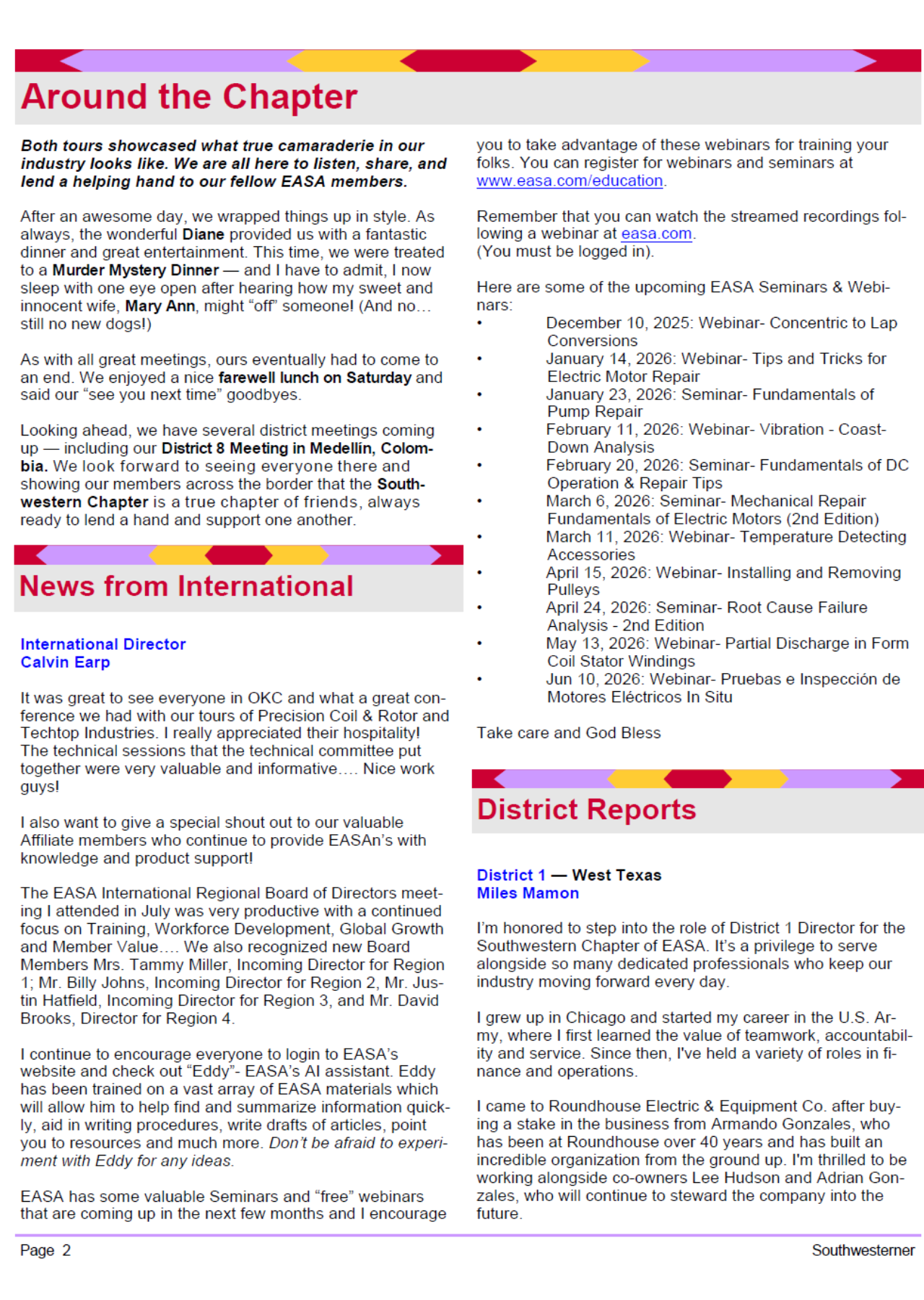 Newsletter page 2
